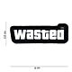 101 GTA Wasted 3D PVC Patch - Black/White