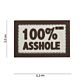 101 100% Asshole 3D PVC Patch - Sand/Brown