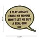 101 I Play Airsoft 3D PVC Patch - Sand