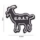 101 G.O.A.T 3D PVC Patch - Black