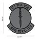 101 If I Tell You 3D PVC Patch - Grey/Black