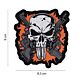 101 Punish Skull Crossed Guns 3D PVC Patch