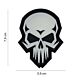101 Psycho Skull Glow in the Dark 3D PVC Patch