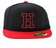 Hk Fitted H Cap - Black/Red - L/XL