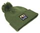 Eclipse Horizon Pom Beanie - Moss Green