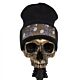 HK Hostilewear Beanie - Tan Skulls