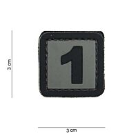 101 "1" Number 3D PVC Patch