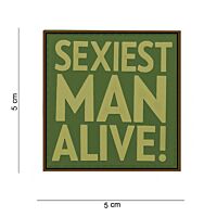 101 Sexiest Man Alive 3D PVC Patch - Olive/Tan