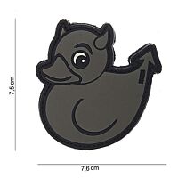 101 Devil Duck 3D PVC Patch - Grey