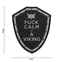 101 F*ck Calm I'm a Viking 3D PVC Patch - Black