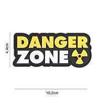 101 Danger Zone 3D PVC Patch - Yellow