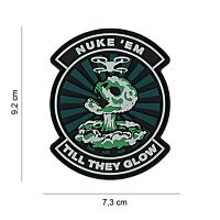 101 Nuke 'Em Till They Glow Drone 3D PVC Patch