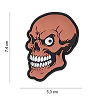 101 Shit Happens Skull 3D PVC Patch