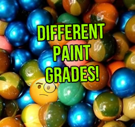 The Different Grades of Paintballs